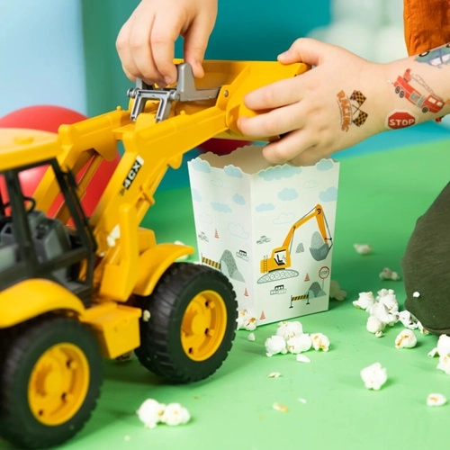 Pudełka papierowe na popcorn auta samochody 6x